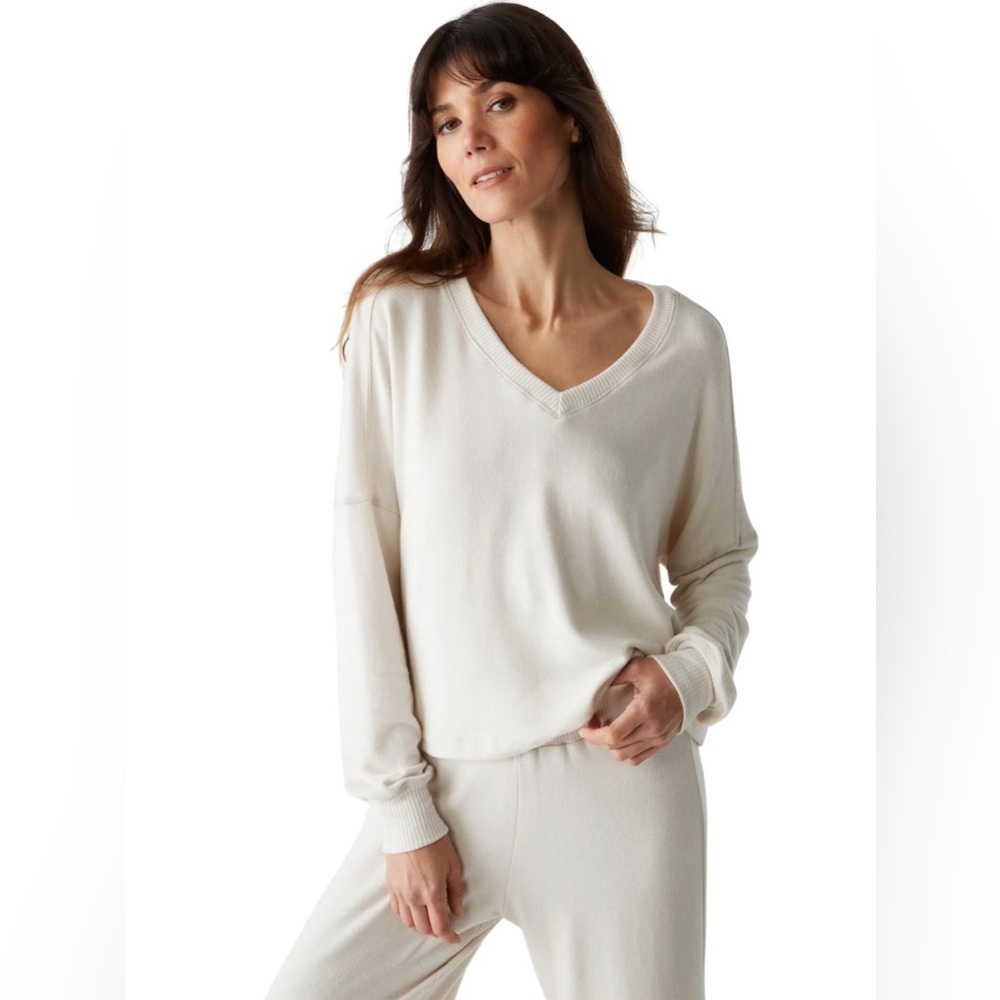 NWOT MICHAEL STARS VIC Relaxed Brushed Jersey Top
